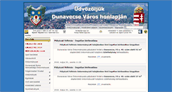 Desktop Screenshot of dunavecse.hu
