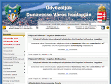Tablet Screenshot of dunavecse.hu